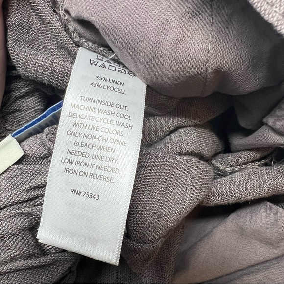 Calypso St Barth wide leg linen blend pants grey size US XS NWT Vintage look - Picture 8 of 8